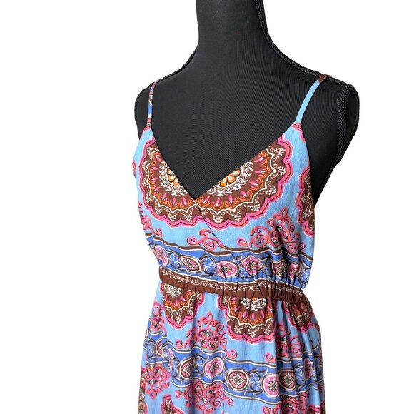 Umgee Babydoll Y2K Style Maxi Dress Adjustable Strap Size Medium Fairy Boho - Picture 11 of 13